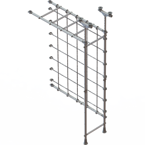 LIMIKIDS Monkeybars with Net Grey