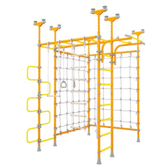 LIMIKIDS Cosmo Orange - Pegasus + Monkey Bars extensions + two climbing nets