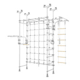 Pegasus Plus - Indoor Playset with monkey bars, Spider Net, and double Chin-up Bar