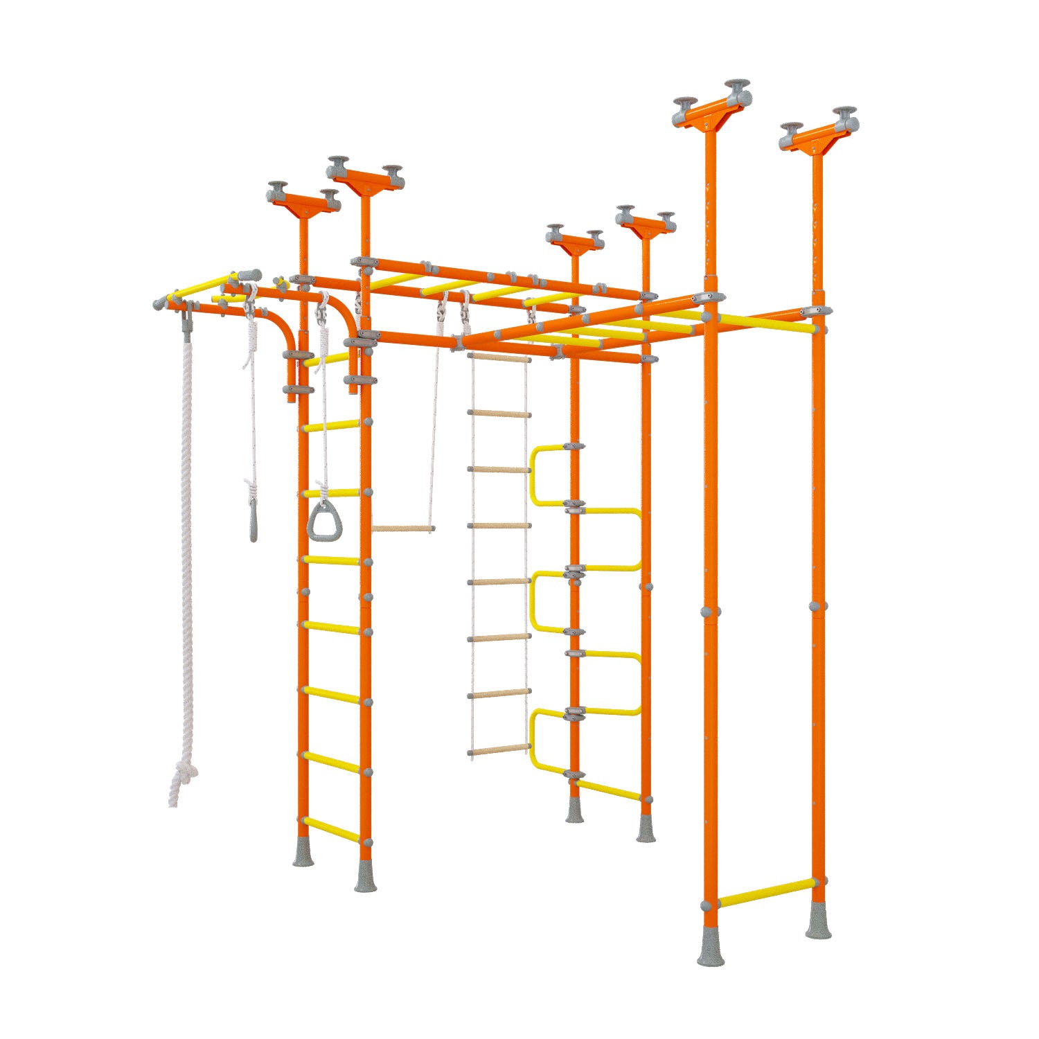 Saturn - Indoor Climbing Playset with Double Monkey Bars