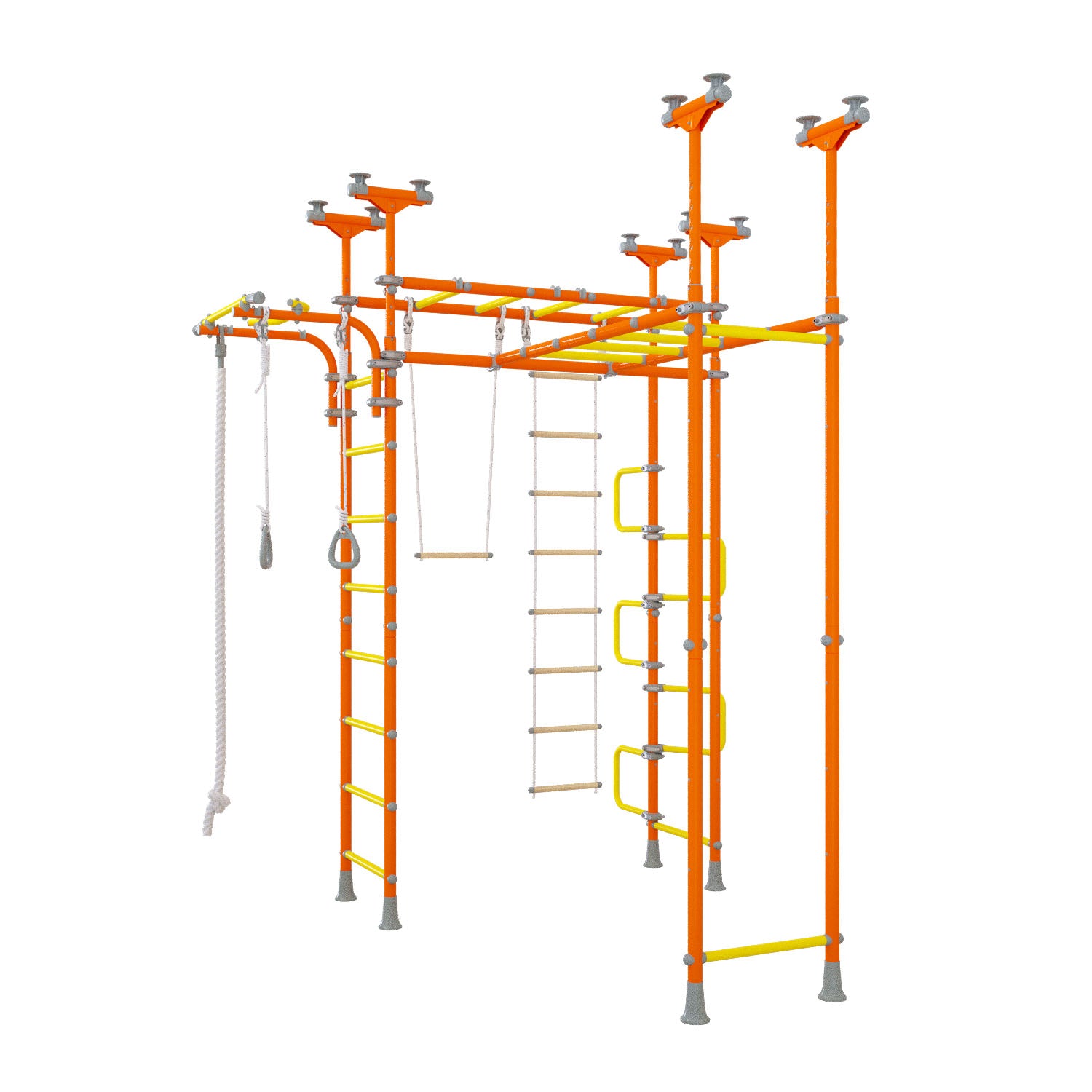 Saturn - Indoor Climbing Playset with Double Monkey Bars