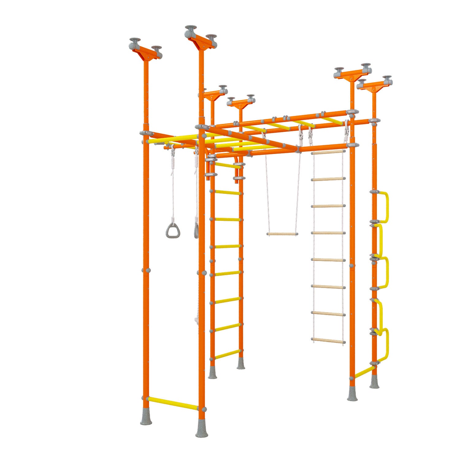 Saturn - Indoor Climbing Playset with Double Monkey Bars