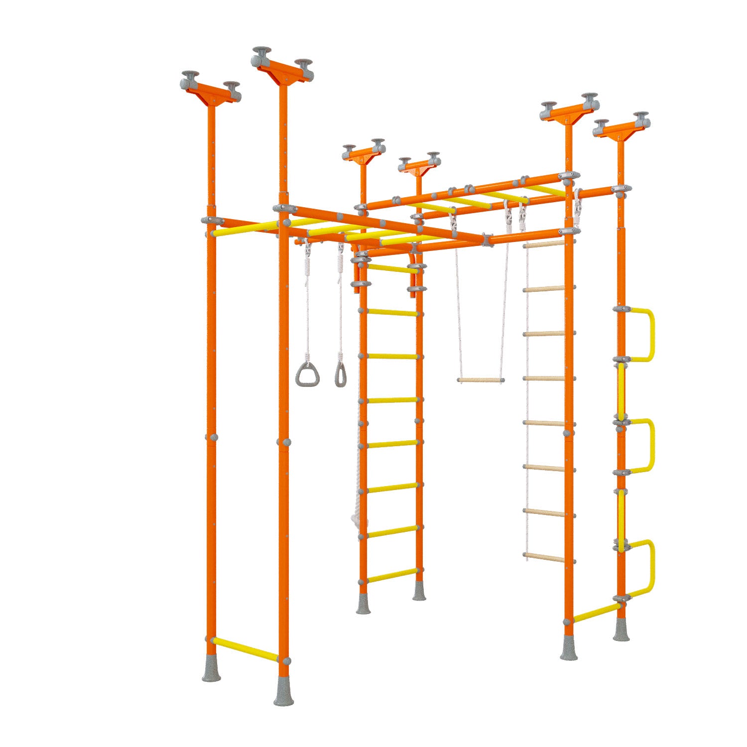 Saturn - Indoor Climbing Playset with Double Monkey Bars