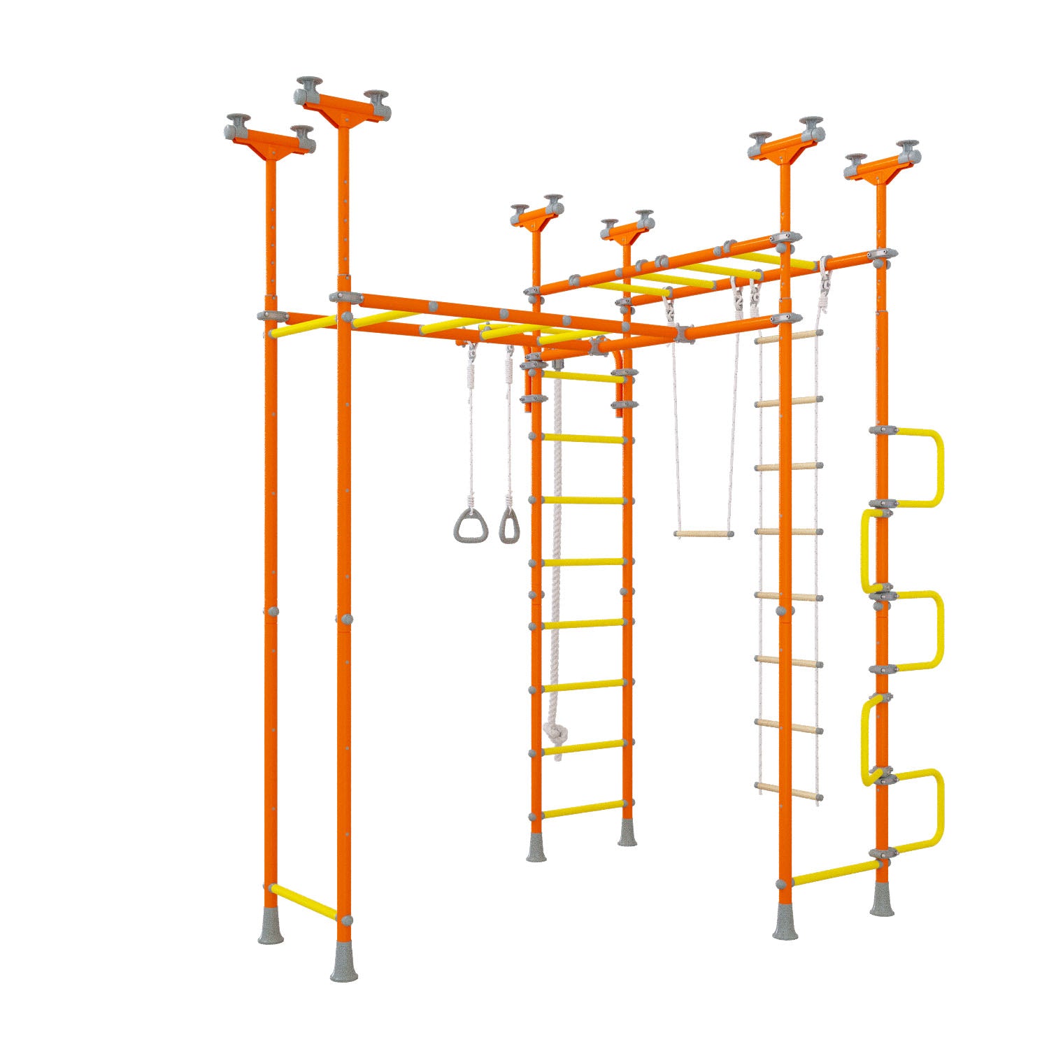 Saturn - Indoor Climbing Playset with Double Monkey Bars