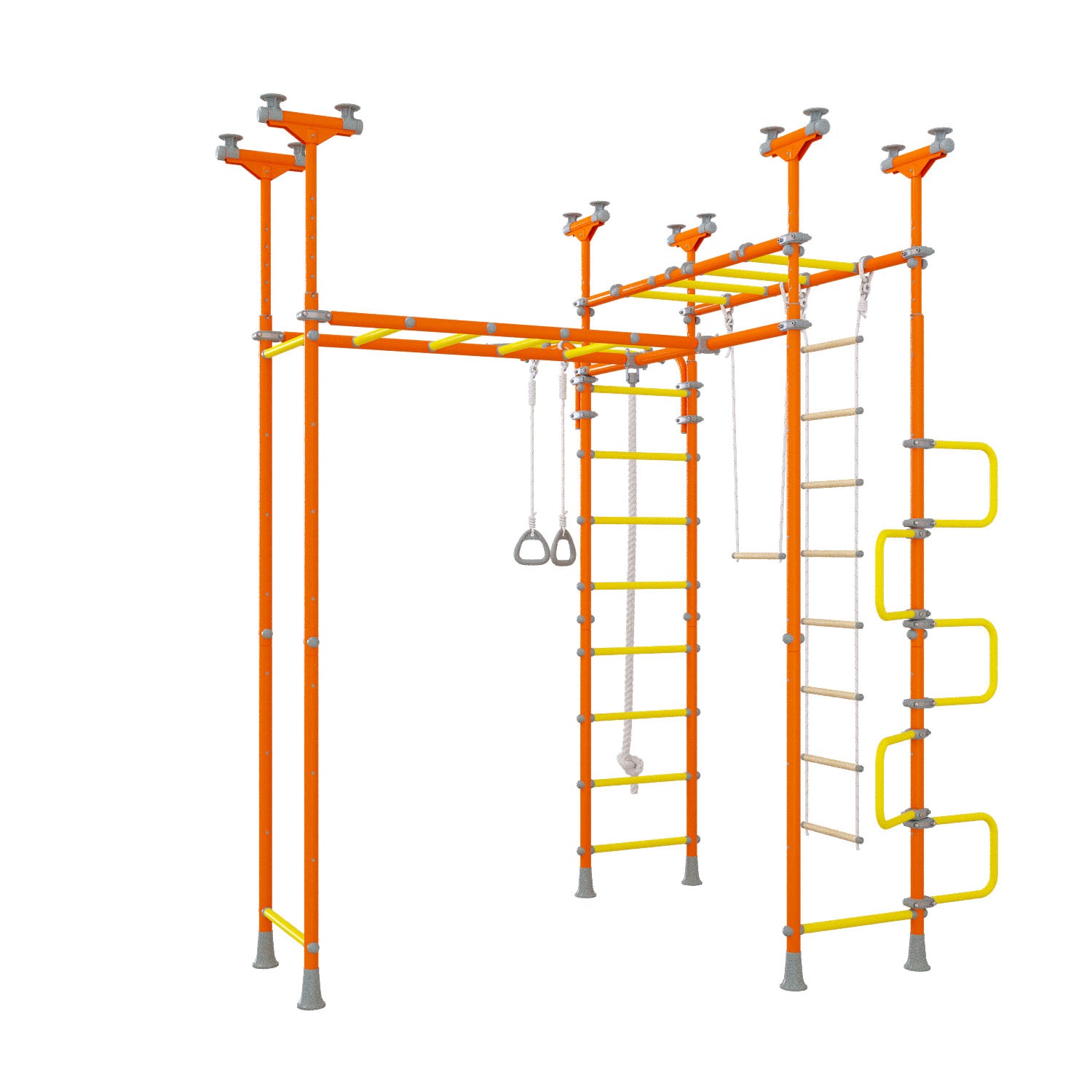 Saturn - Indoor Climbing Playset with Double Monkey Bars