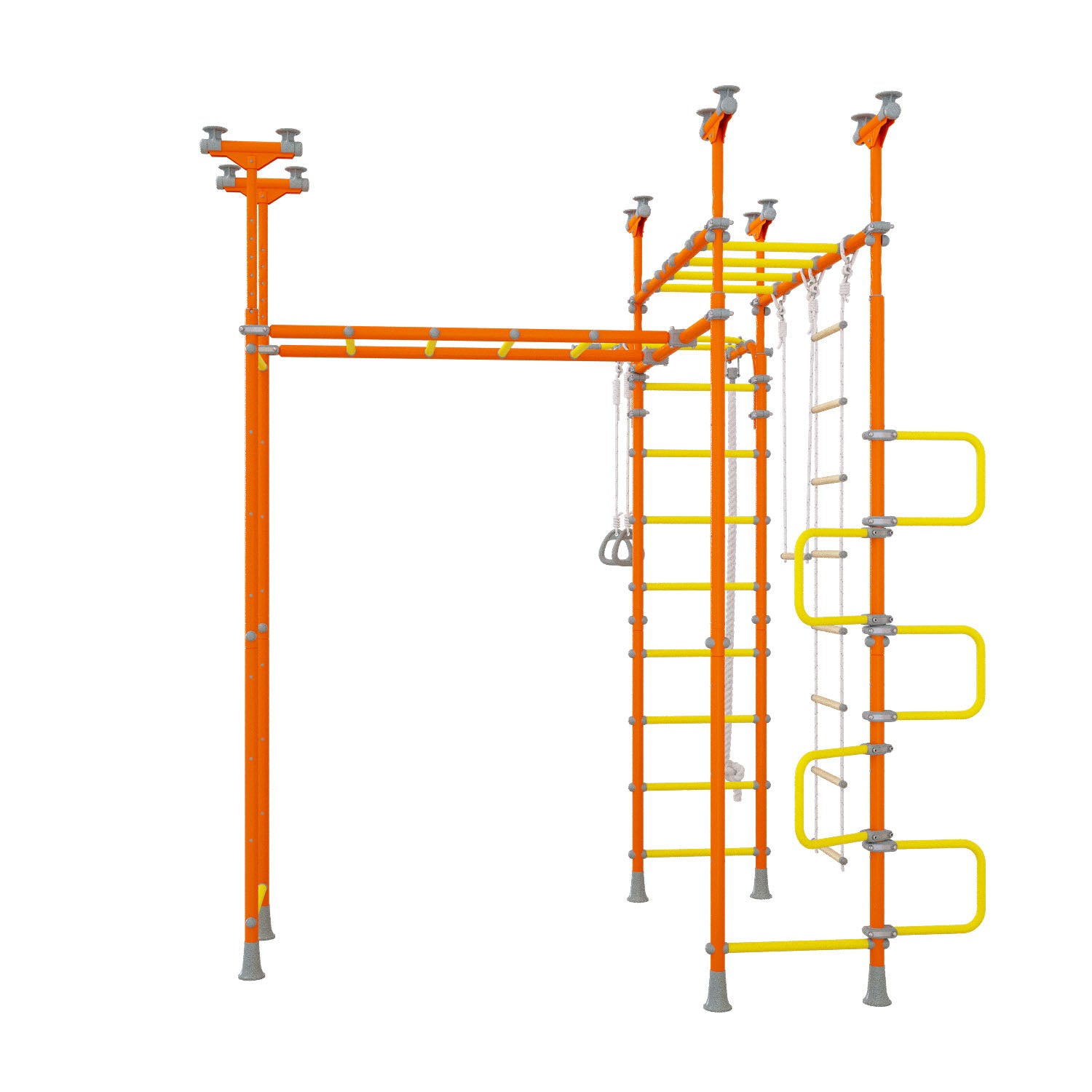 Saturn - Indoor Climbing Playset with Double Monkey Bars