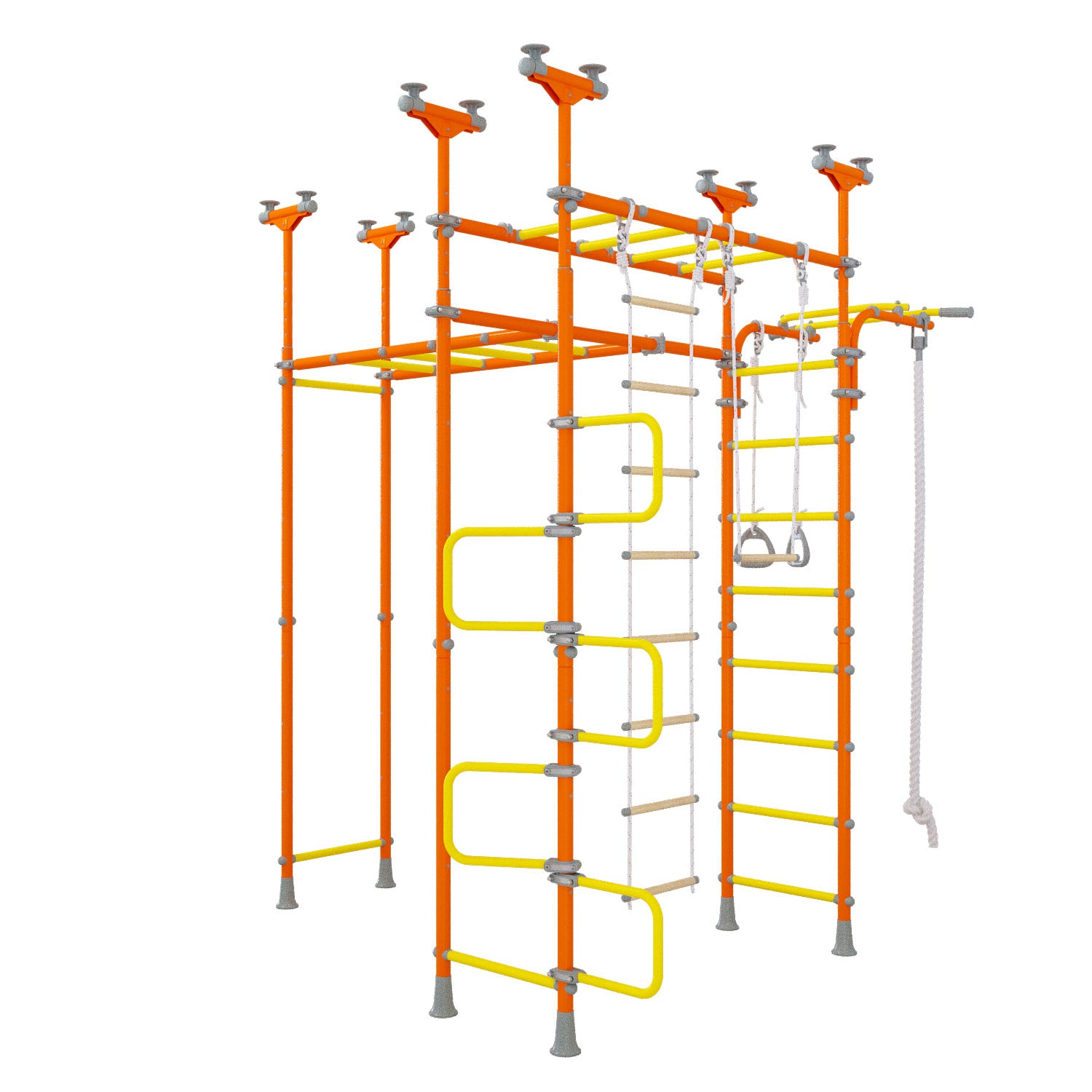 Saturn - Indoor Climbing Playset with Double Monkey Bars