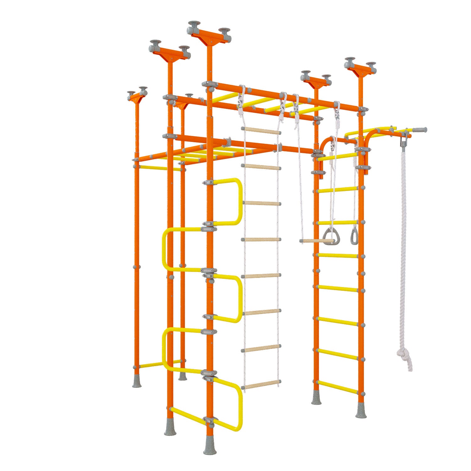 Saturn - Indoor Climbing Playset with Double Monkey Bars