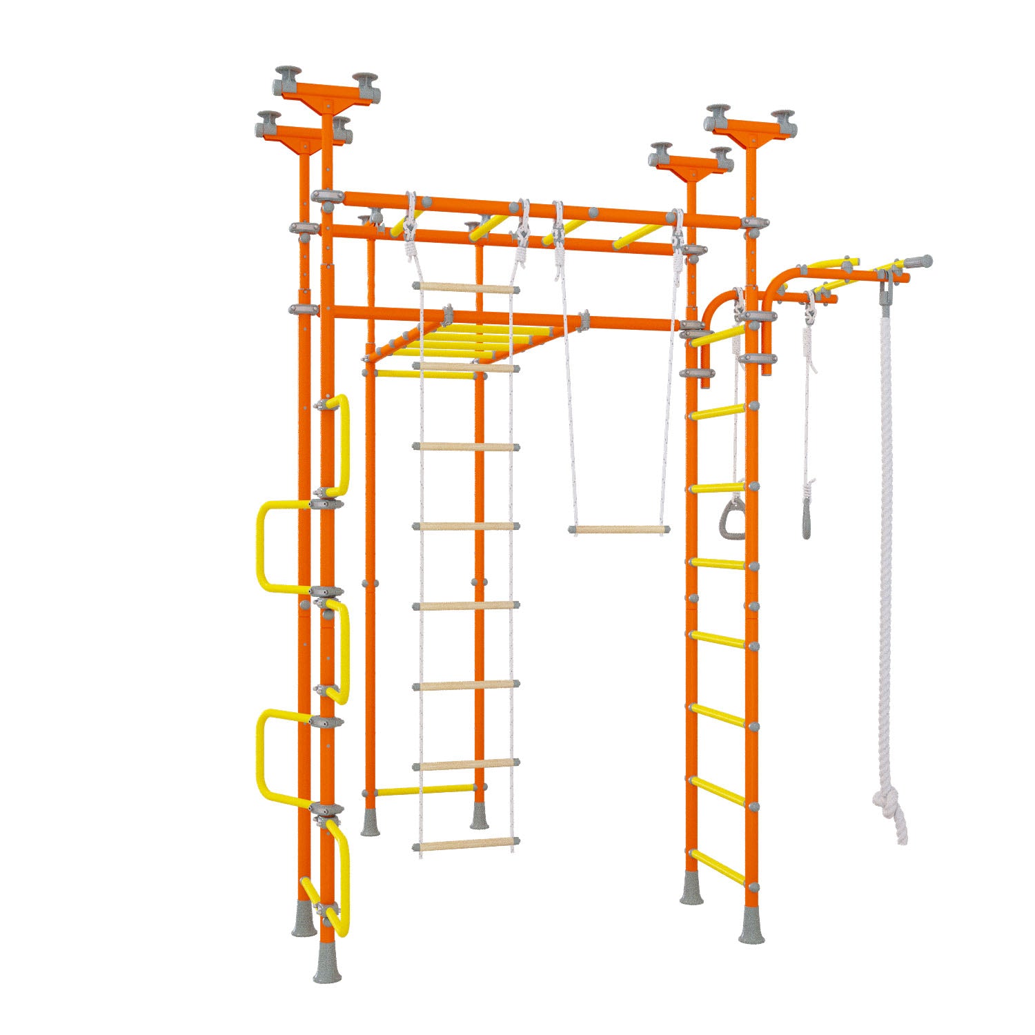 Saturn - Indoor Climbing Playset with Double Monkey Bars