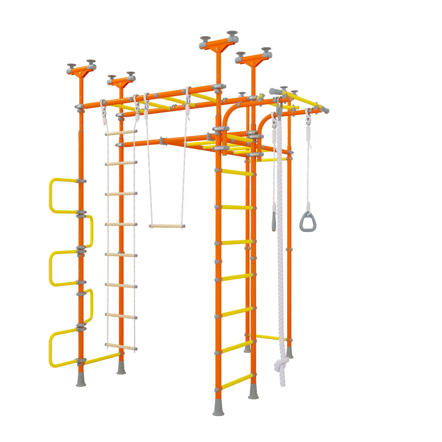 Saturn - Indoor Climbing Playset with Double Monkey Bars