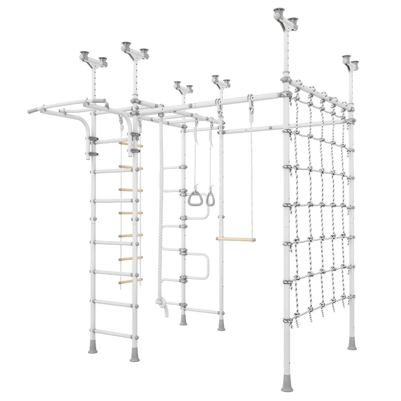 LIMIKIDS Jupiter Plus Orange - Pegasus + monkey bars extension + net