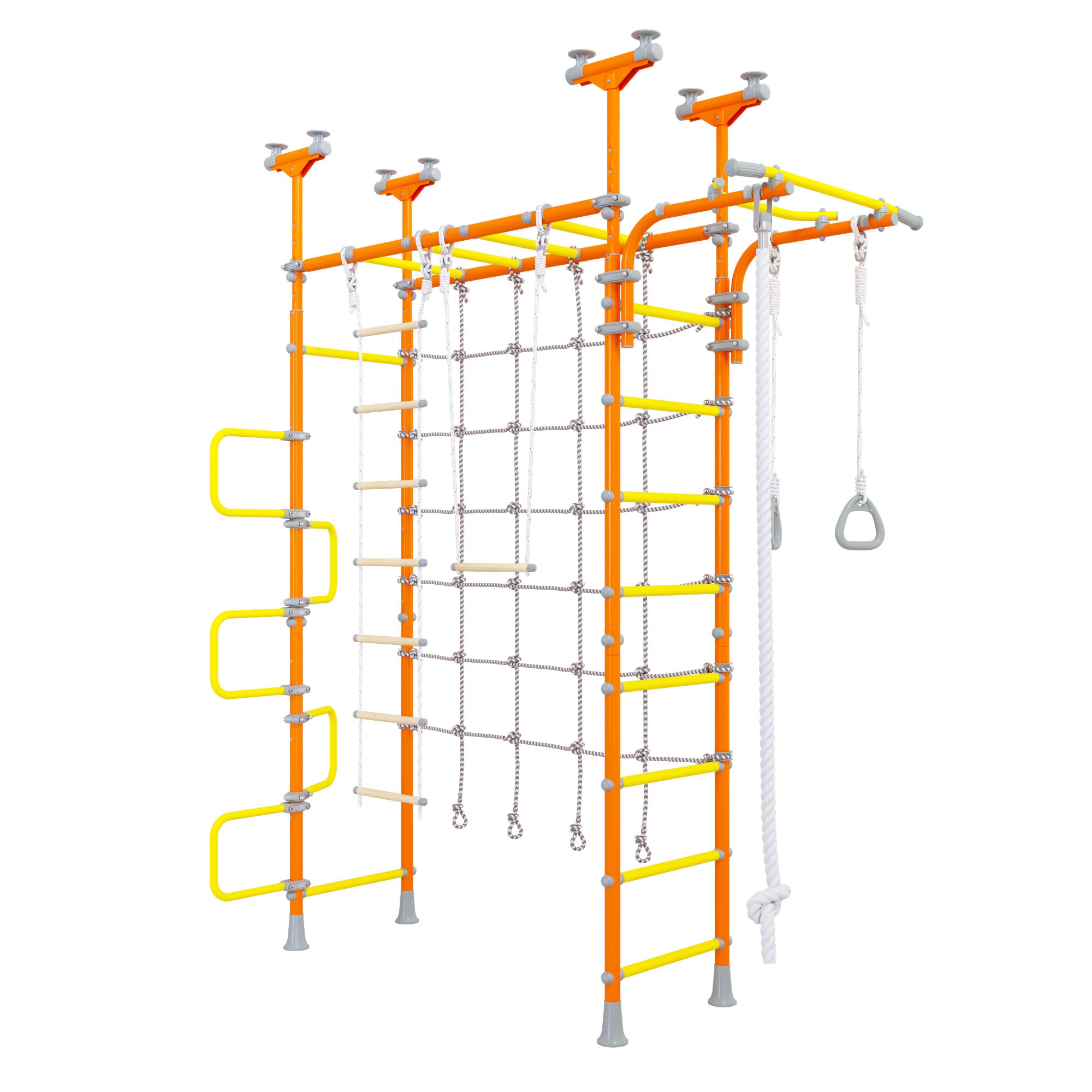 Pegasus Plus - Indoor Playset with monkey bars and Spider Net.