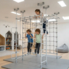 Cosmo - Indoor Climbing Playset with Double Monkey Bars and 2 Spider Nets