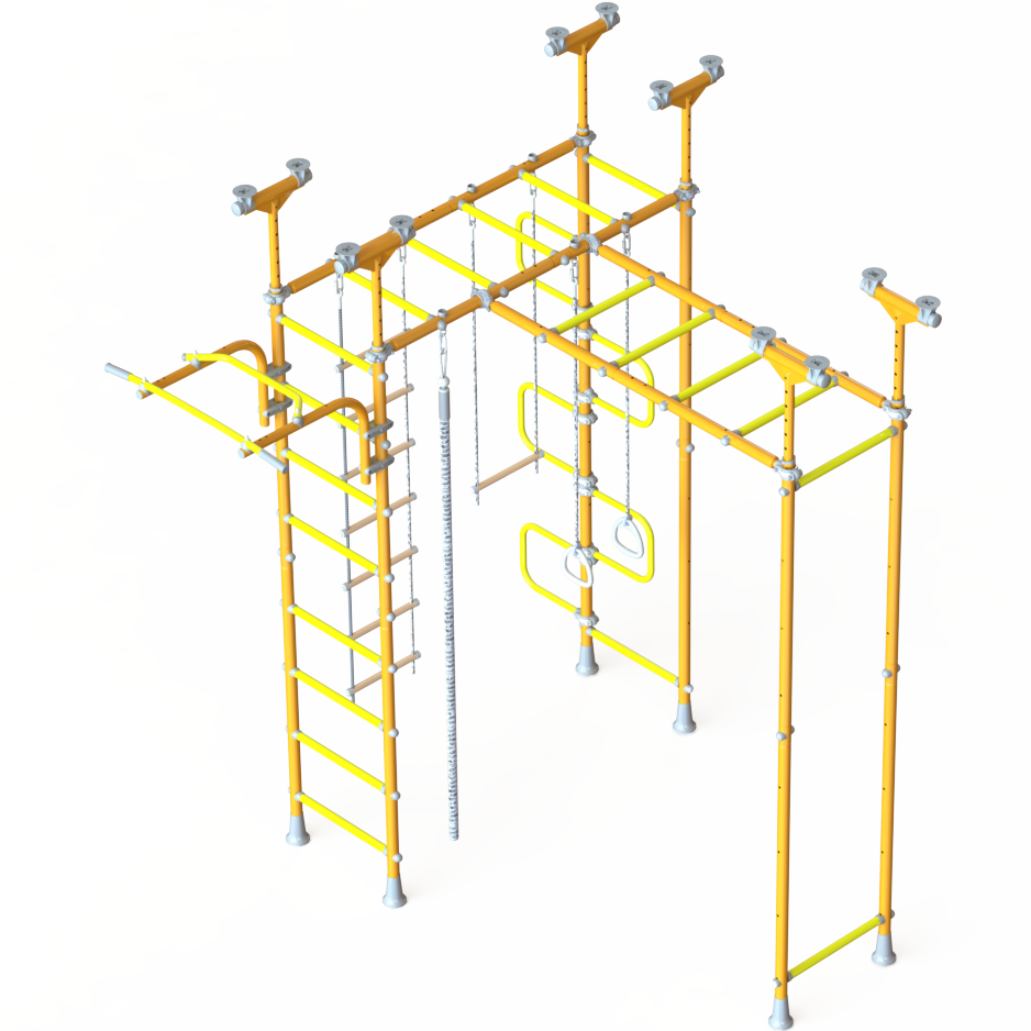 LIMIKIDS Saturn Orange - Pegasus + Monkey bars extension