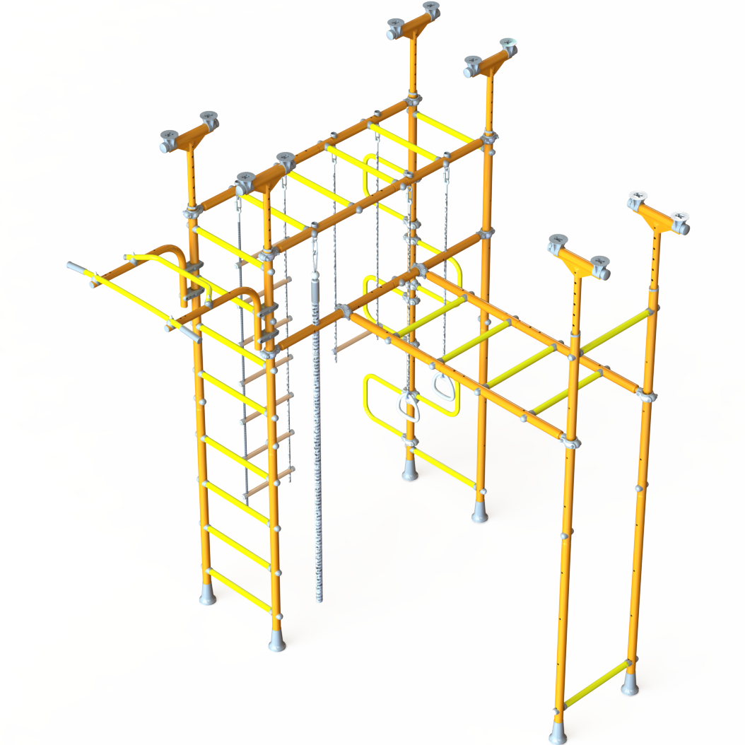 LIMIKIDS Saturn Orange - Pegasus + Monkey bars extension