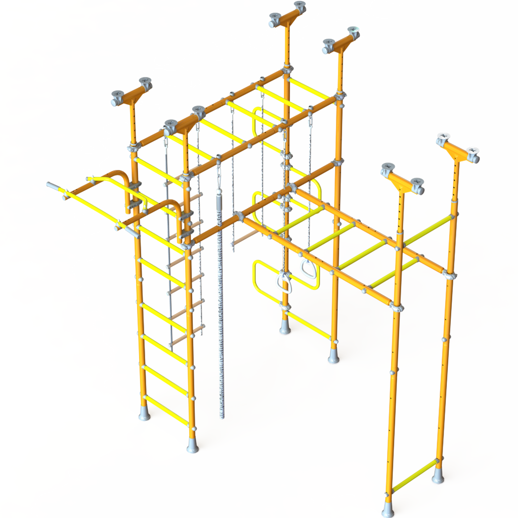 LIMIKIDS Saturn Orange - Pegasus + Monkey bars extension