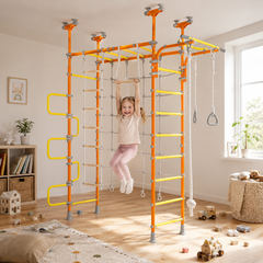 Pegasus Plus - Indoor Playset with monkey bars and Spider Net.